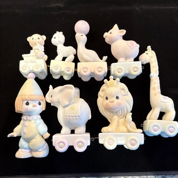 Precious moments birthday train circus clown figurine set baby 1 2 3 4 5 6 - Picture 13 of 13